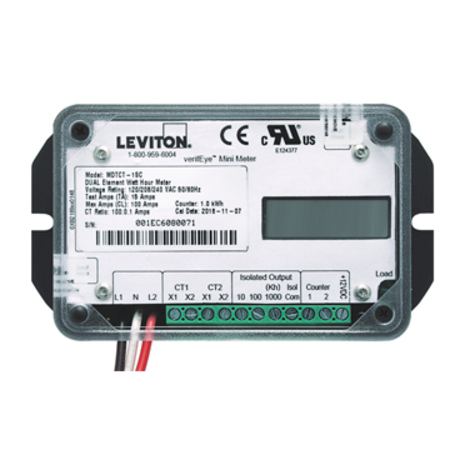 LEVITON VOLTAGE OR CURRENT METERS DUAL ELE 3W MM 200A NO MDNCT-2NC